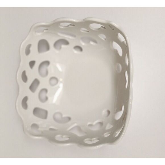 Tabletops Gallery Serving Baskets/Bowls High Fired Porcelain Set Of 2 Oven Safe - Picture 3 of 9